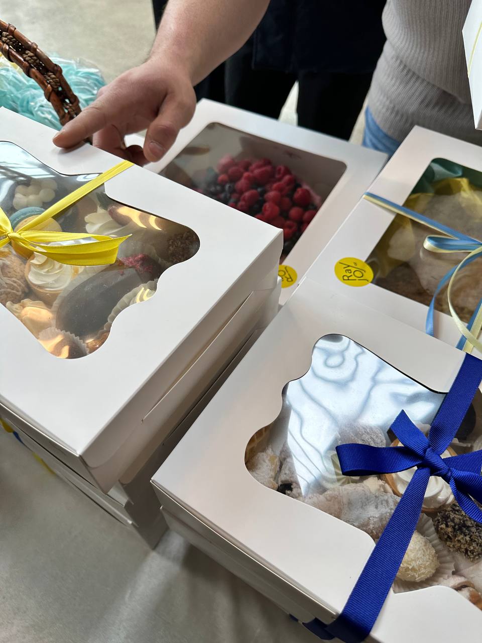 Bake sale. Fundraising for aid for Ukraine